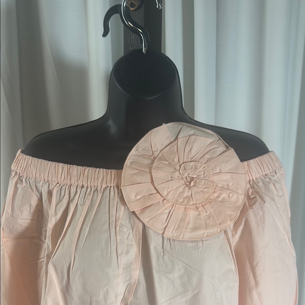 The Drop Womens Ariel 3D Feminine Floral Cotton TopBlouses Size M - Picture 9 of 10